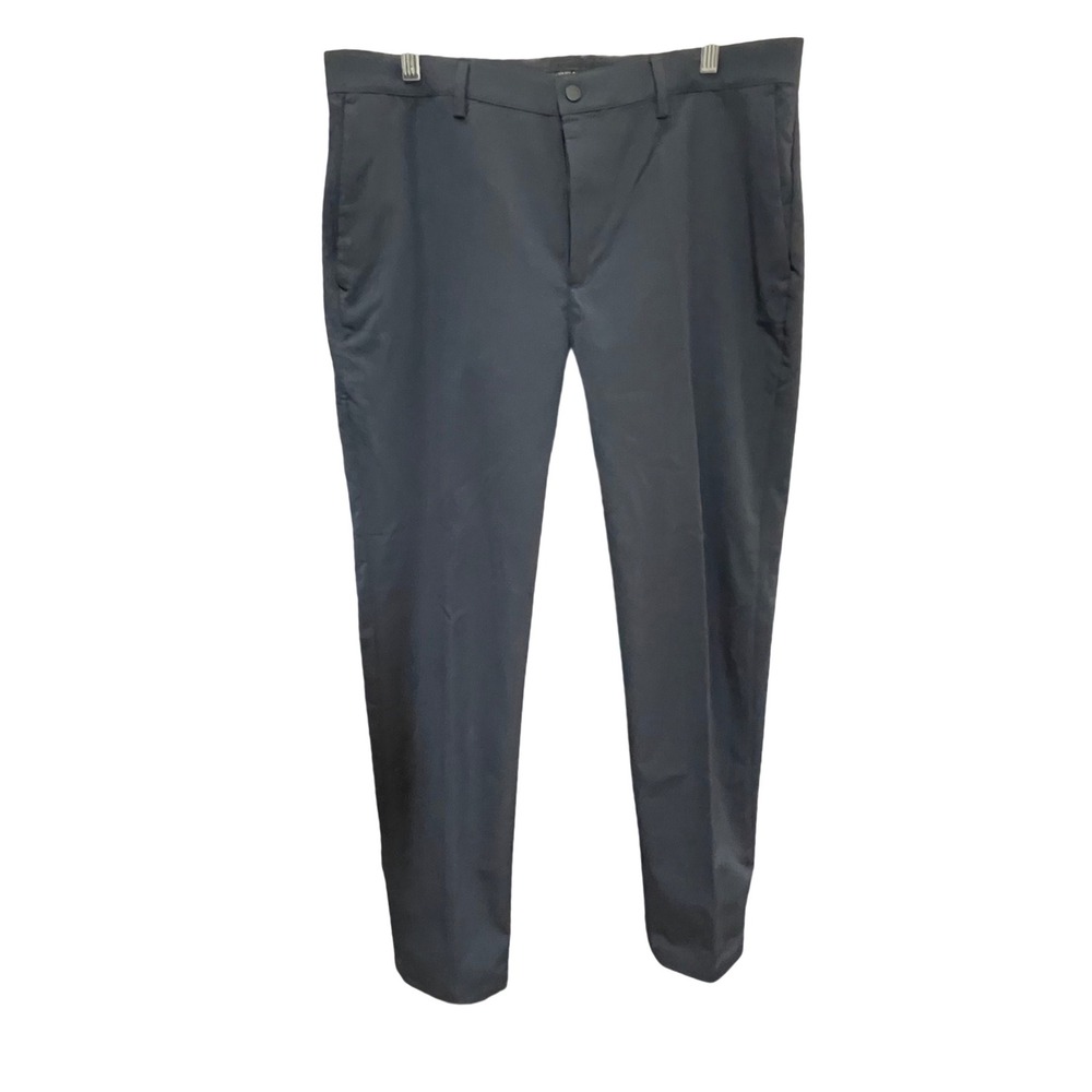Banana Republic Slim Fit Traveler Performance Dress Pants Navy‎ 35x32" *Read